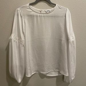 Express White Sleeve Top